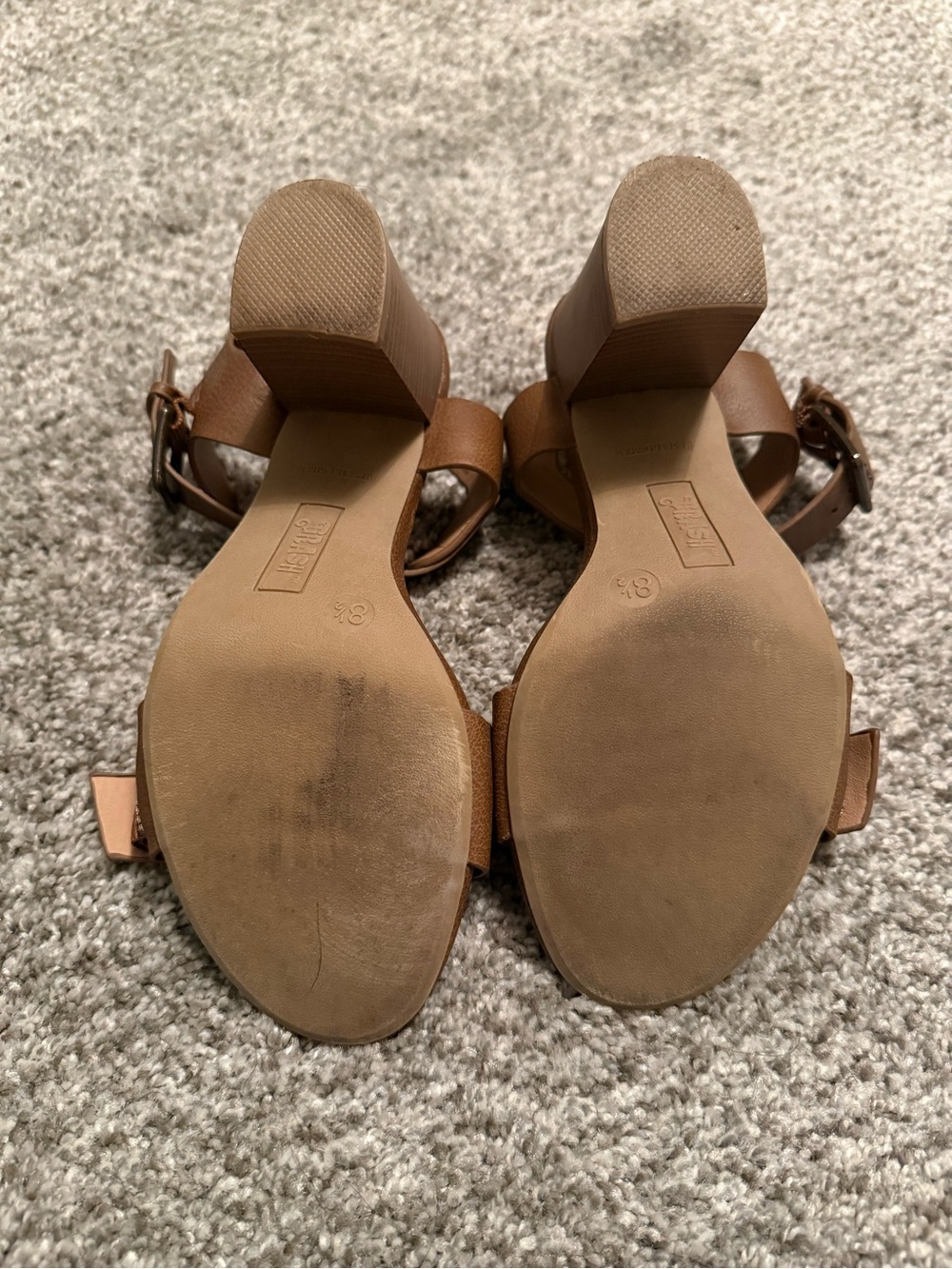 Brash Brown Buckle Strap Women’s Sandals - Picture 5 of 5